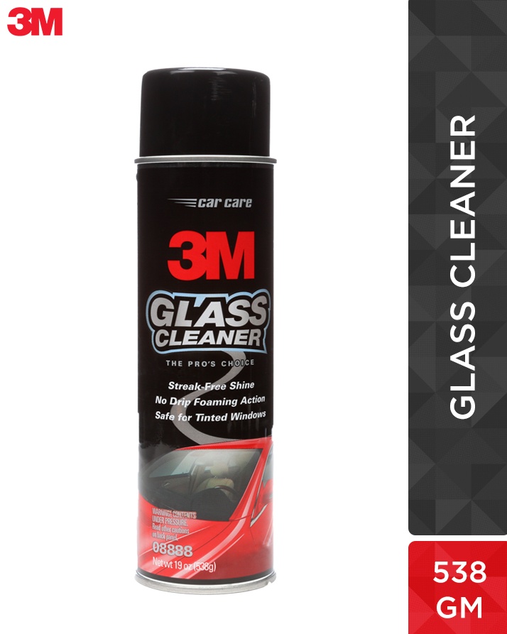 Buy 3M Glass Cleaner Spray Streak Free Shine No Drip Foaming Action