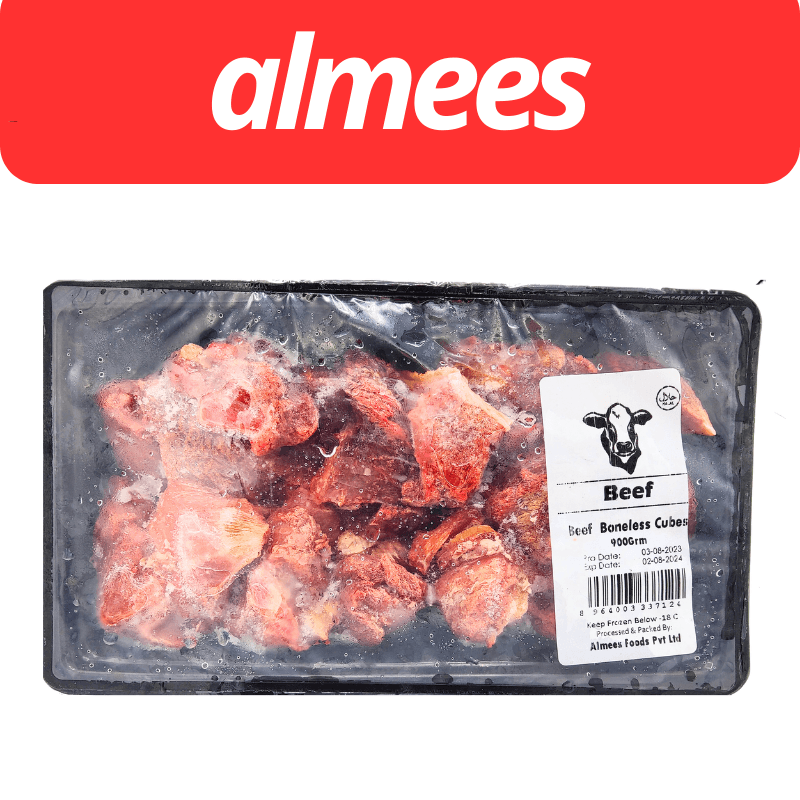 Almees Beef Boneless Cubes (900gm)