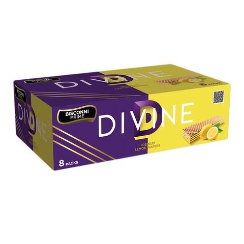 Bisconni Divine Lemon Wafers (8 Packs)