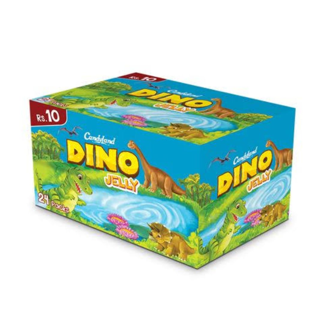 CANDYLAND DINO JELLY 24 PCS BOX 168GM