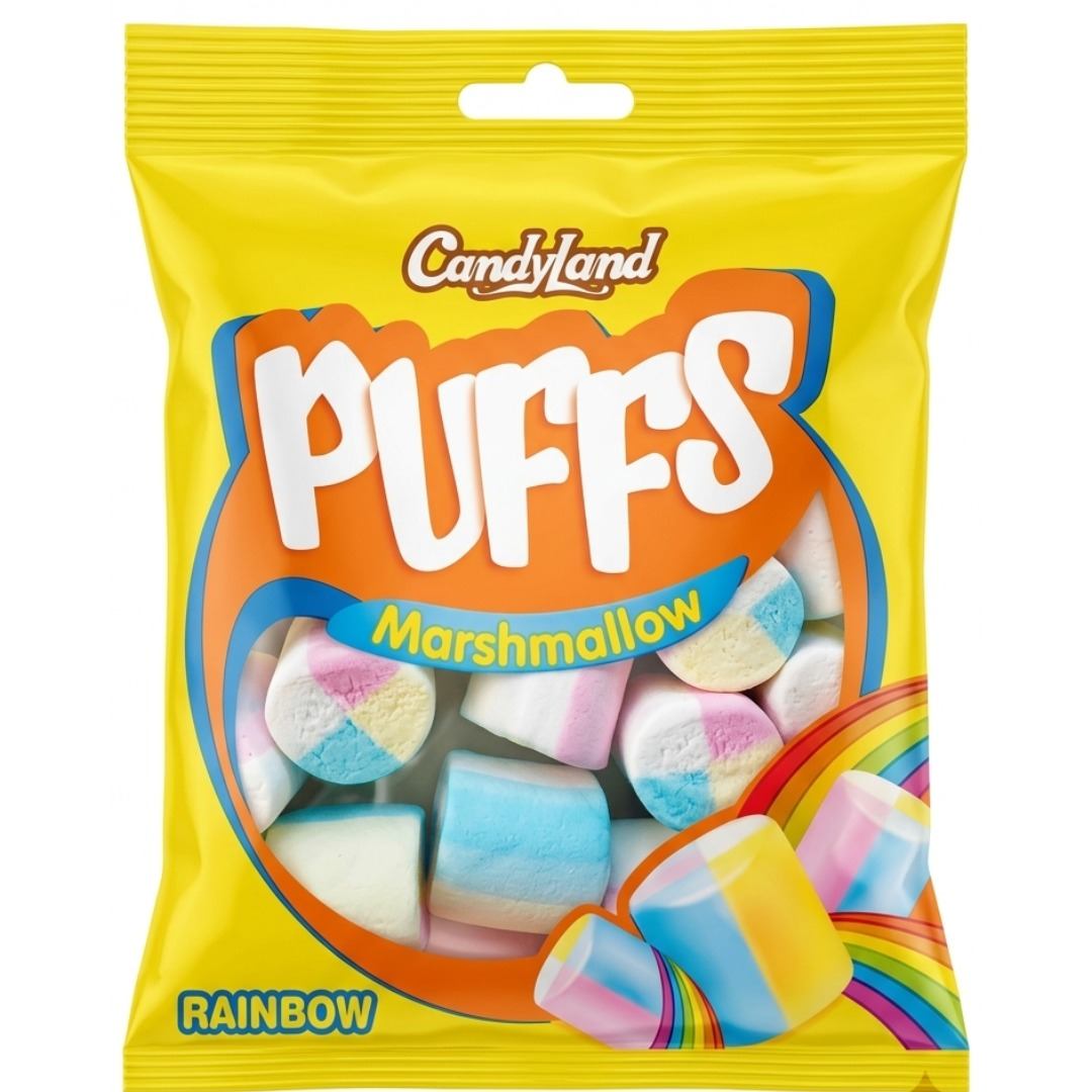 CandyLand Rainbow Puffs Marshmallow (Rs.50)