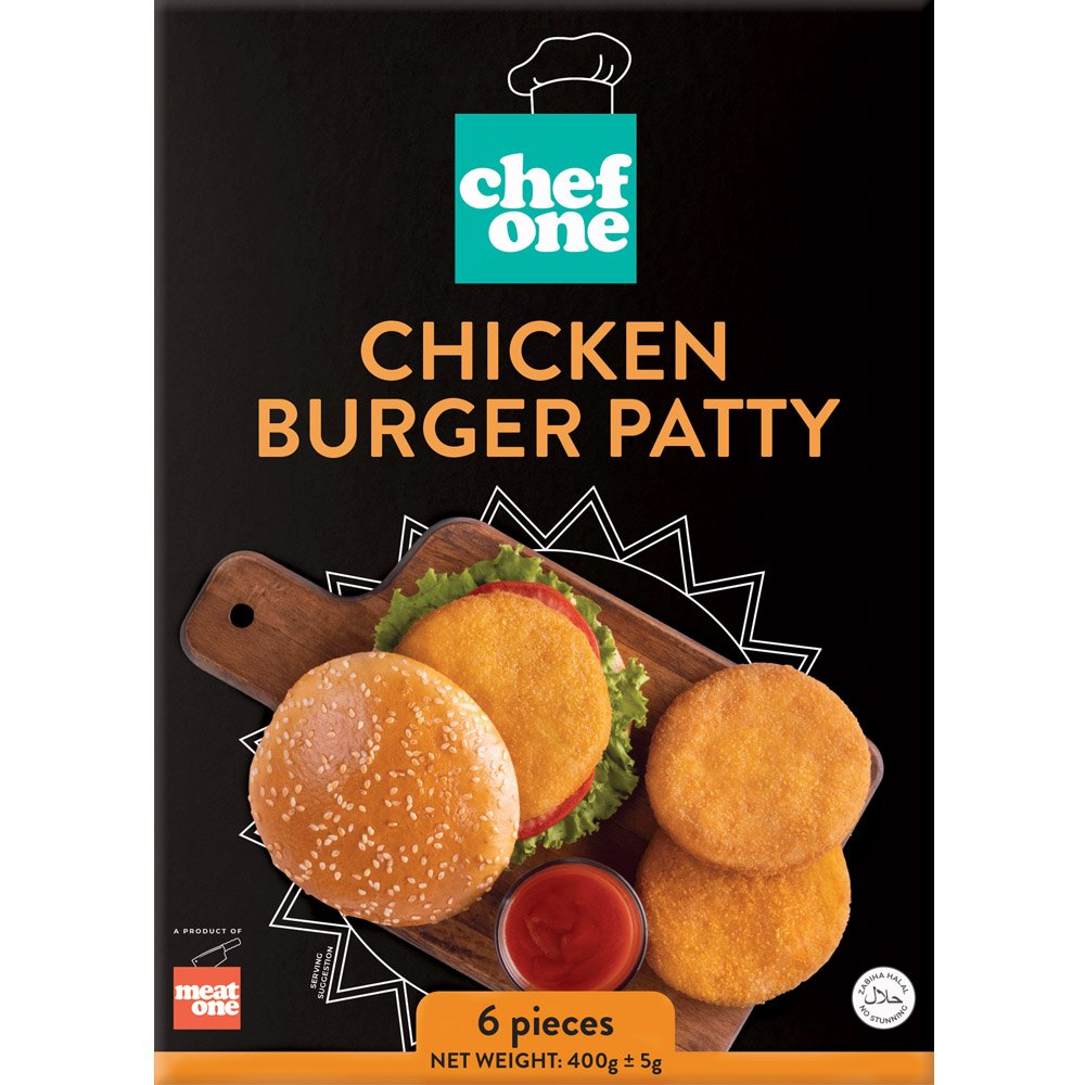 Buy Chef One Chicken Burger Patties 6 Pieces At Best Price GrocerApp