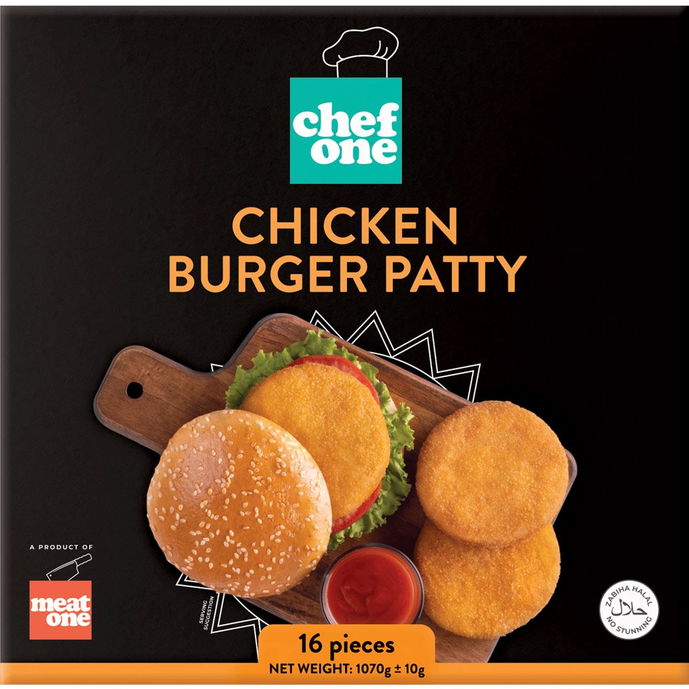Buy Chef One Chicken Burger Patties 16 Pieces At Best Price GrocerApp