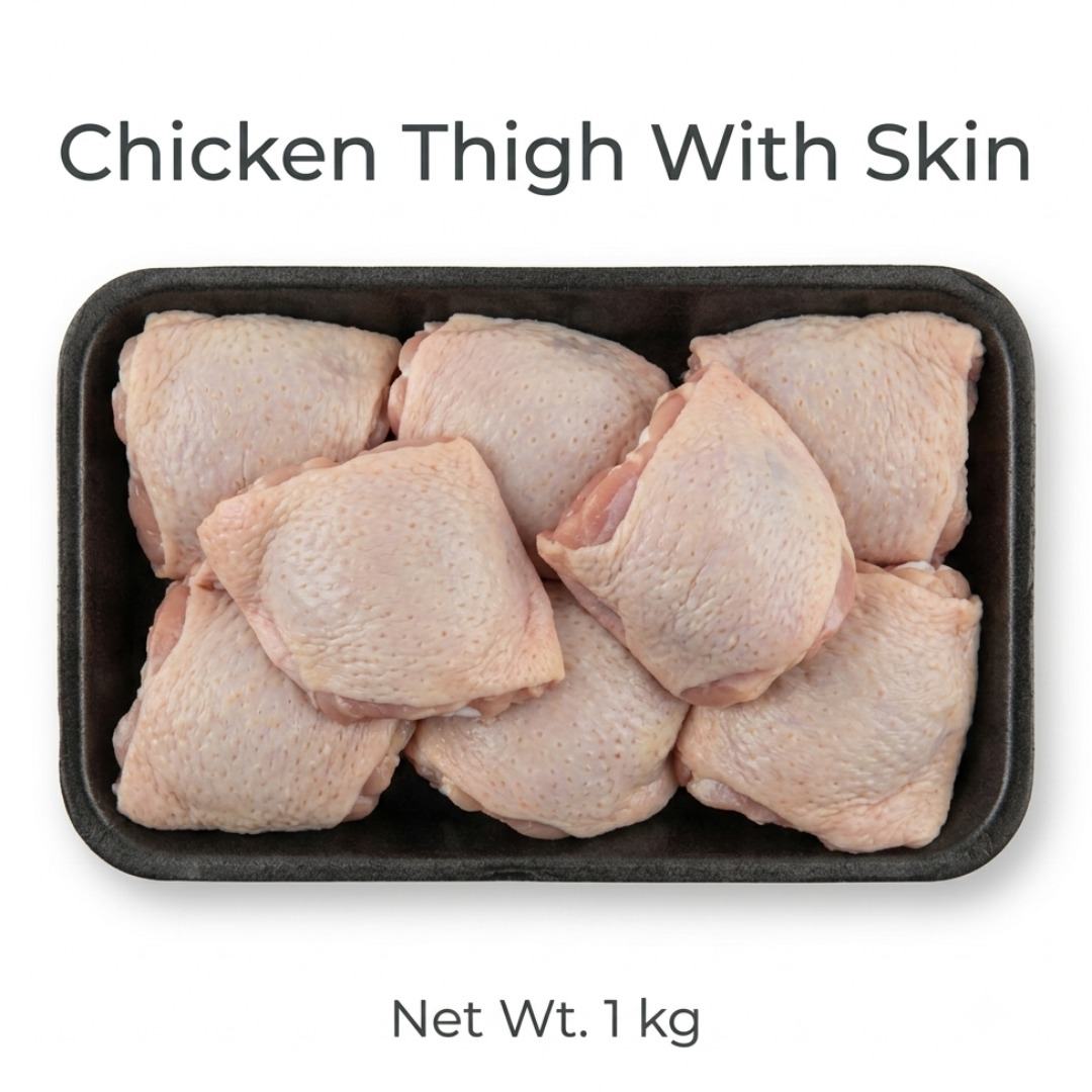 MeatMan Chicken Thigh With Skin 1 kg (Zinger)