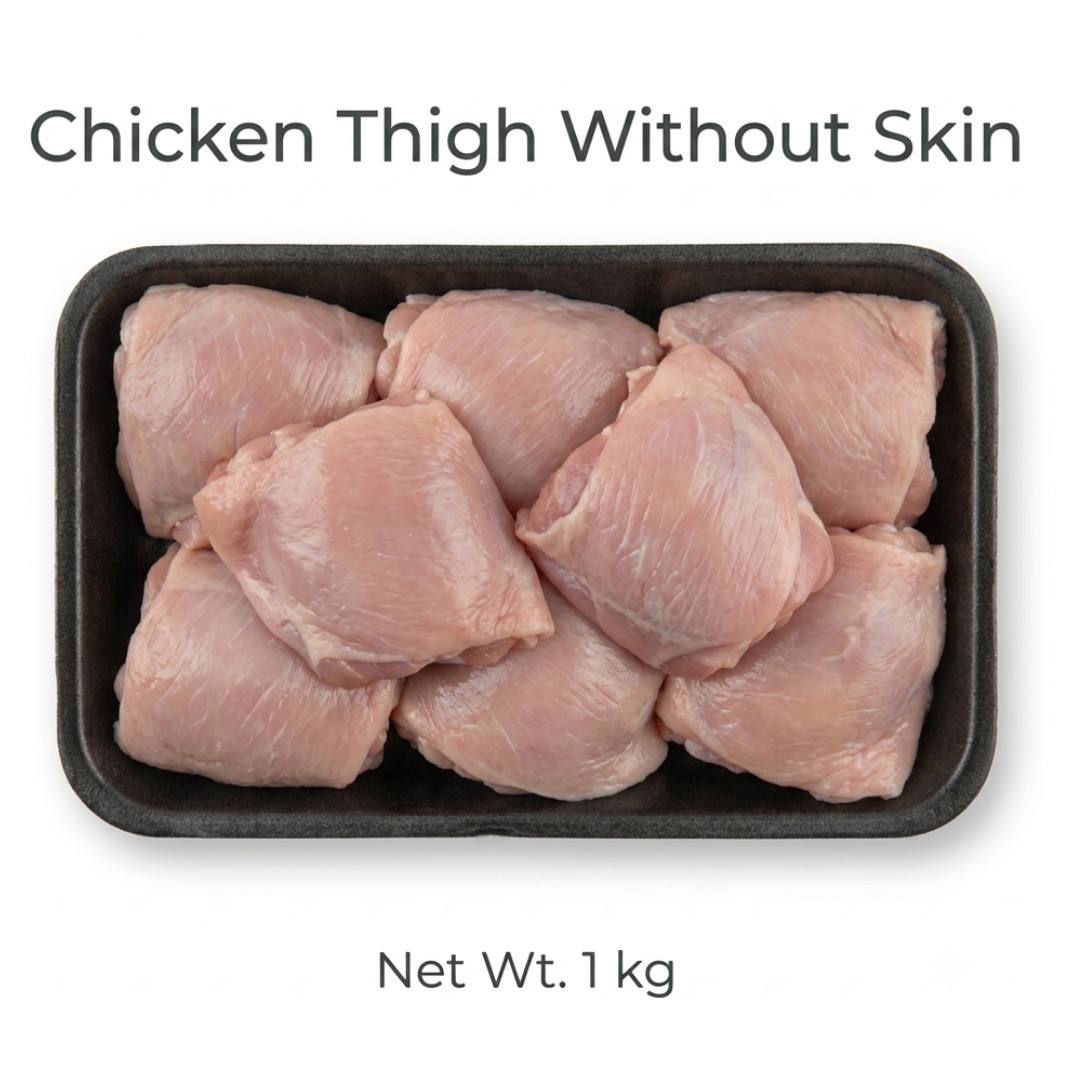 MeatMan Chicken Thigh Without Skin 1 kg