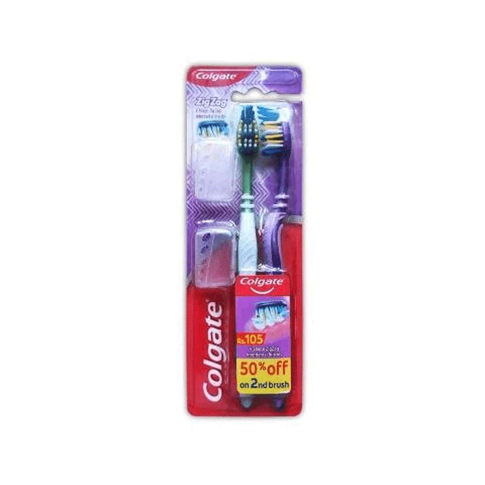 Colgate Zig Zag Medium Soft Brush 50% Off on 2nd Brush