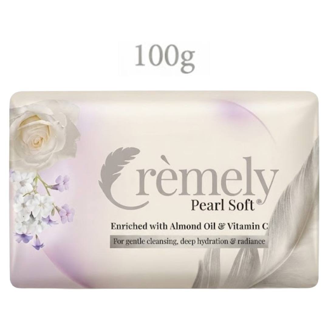 Cremely Pearl Soft Enriched With Almond Oil & Vitmin C Soap (100gm)
