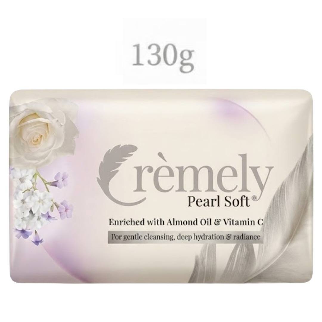 Cremely Pearl Soft Enriched With Almond Oil & Vitmin C Soap (130gm)