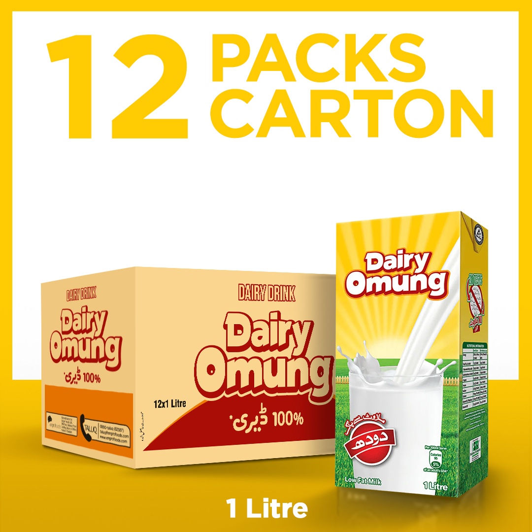 Dairy Omung Low Fat Milk Carton (1x12)