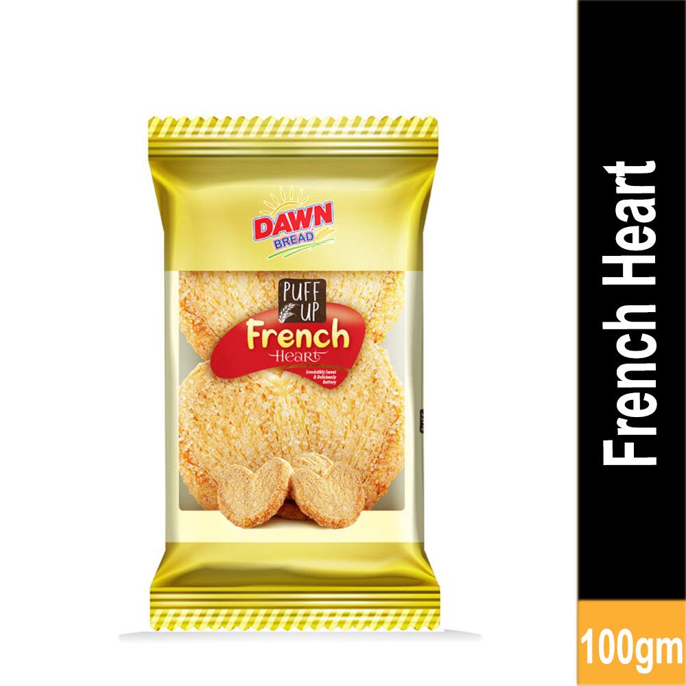 Dawn Puff Up French Heart (4pcs)