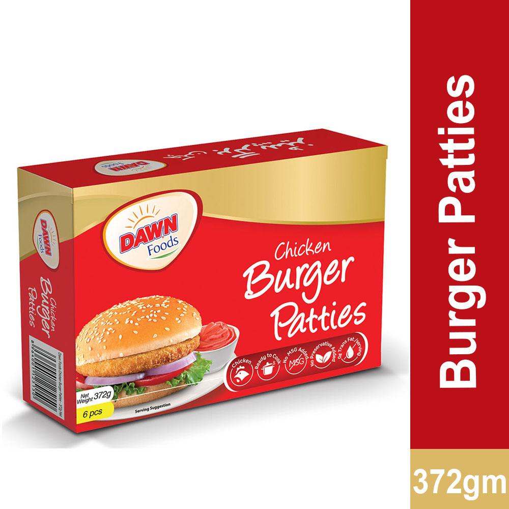 Dawn Chicken Burger Patties 6 Pieces (372g)