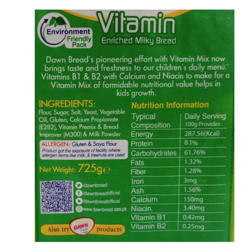 Buy Dawn Milky Bread Family Pack 725g At Best Price GrocerApp