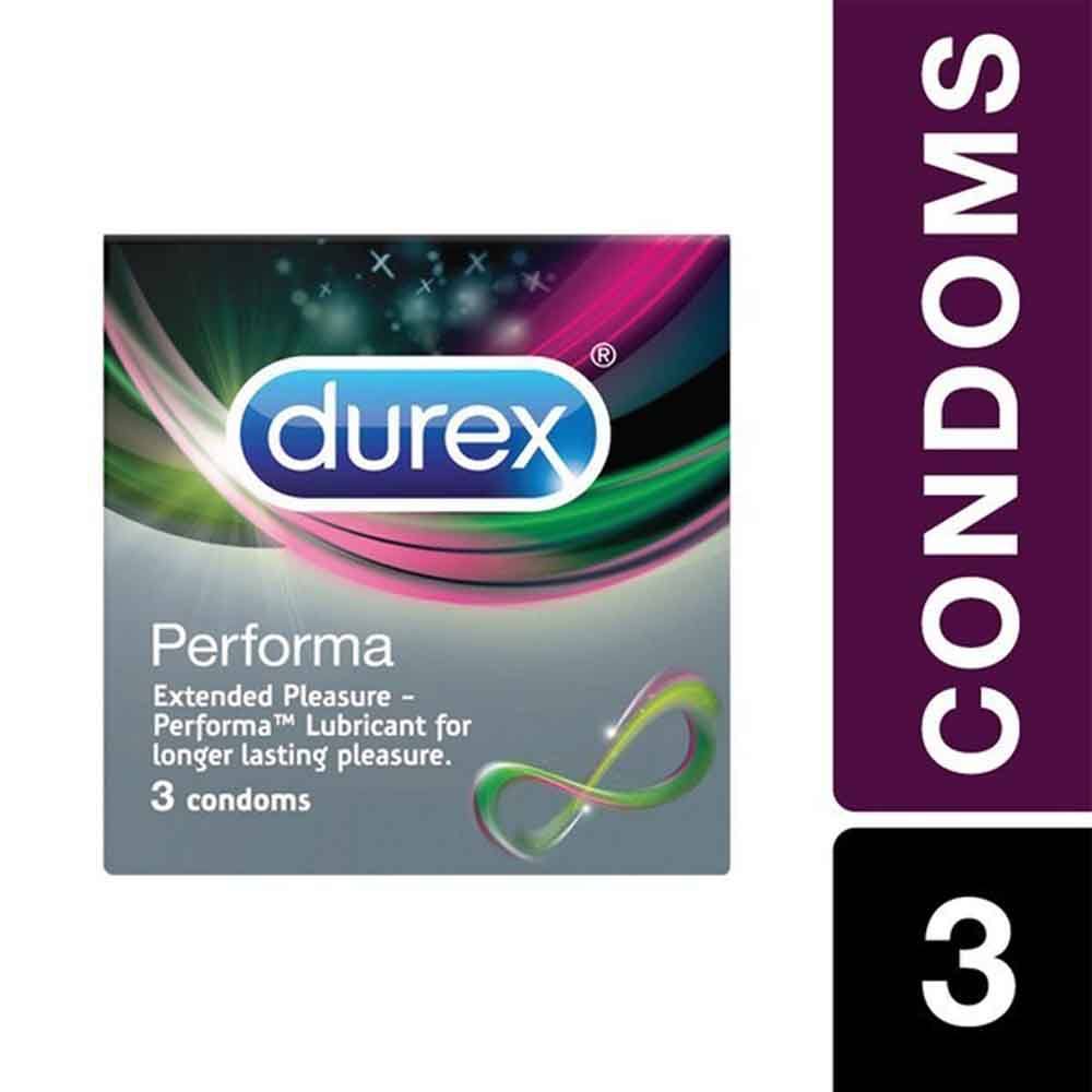 Buy Durex Perfoma Lubricant For Longer Lasting Pleasure 3 Condoms Pack