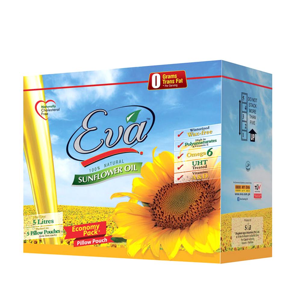Buy Eva Sunflower Oil Carton (1KG x5) At Best Price GrocerApp