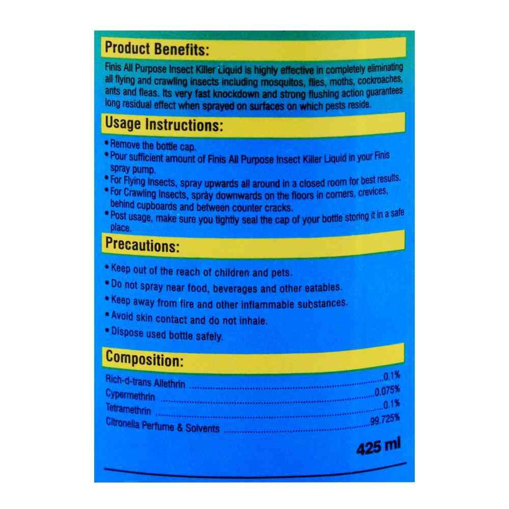 Buy Finis Insect killer liquid Amber At Best Price - GrocerApp