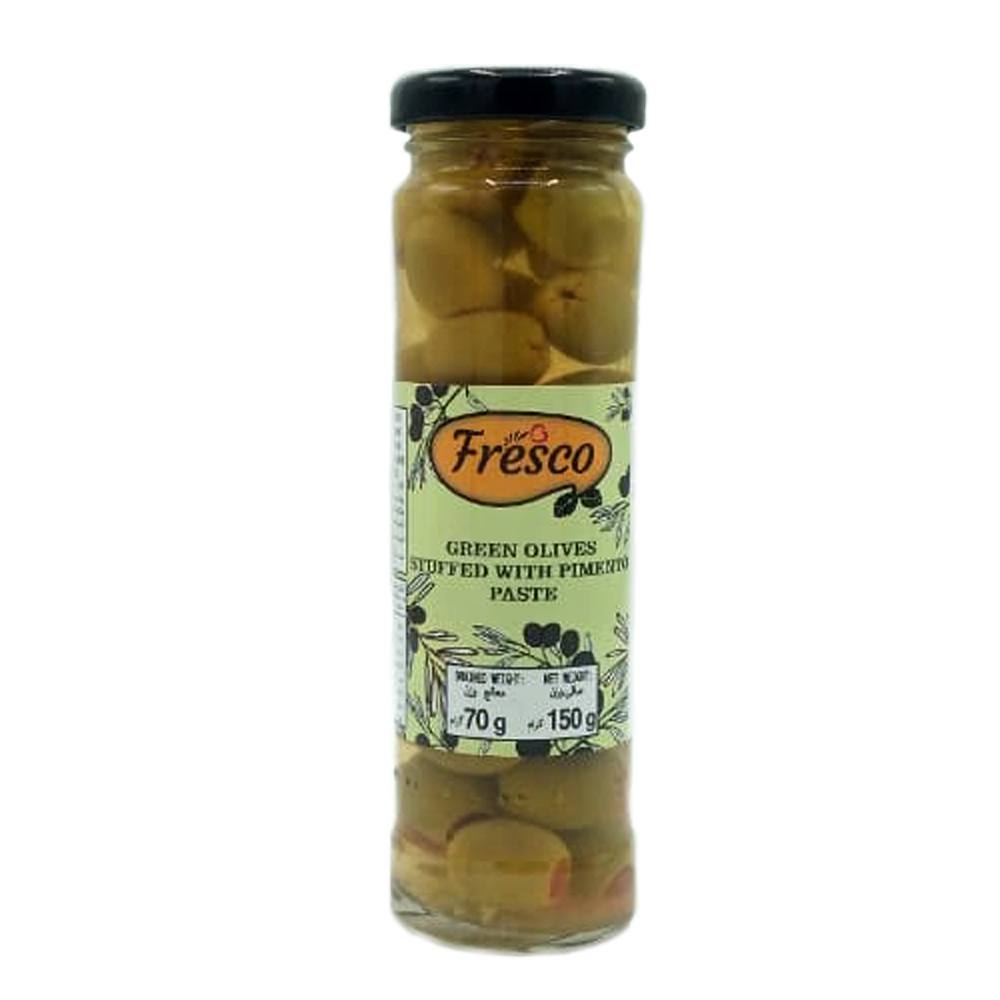 Buy Fresco Green Olives Stuffed with Pimento paste At Best Price