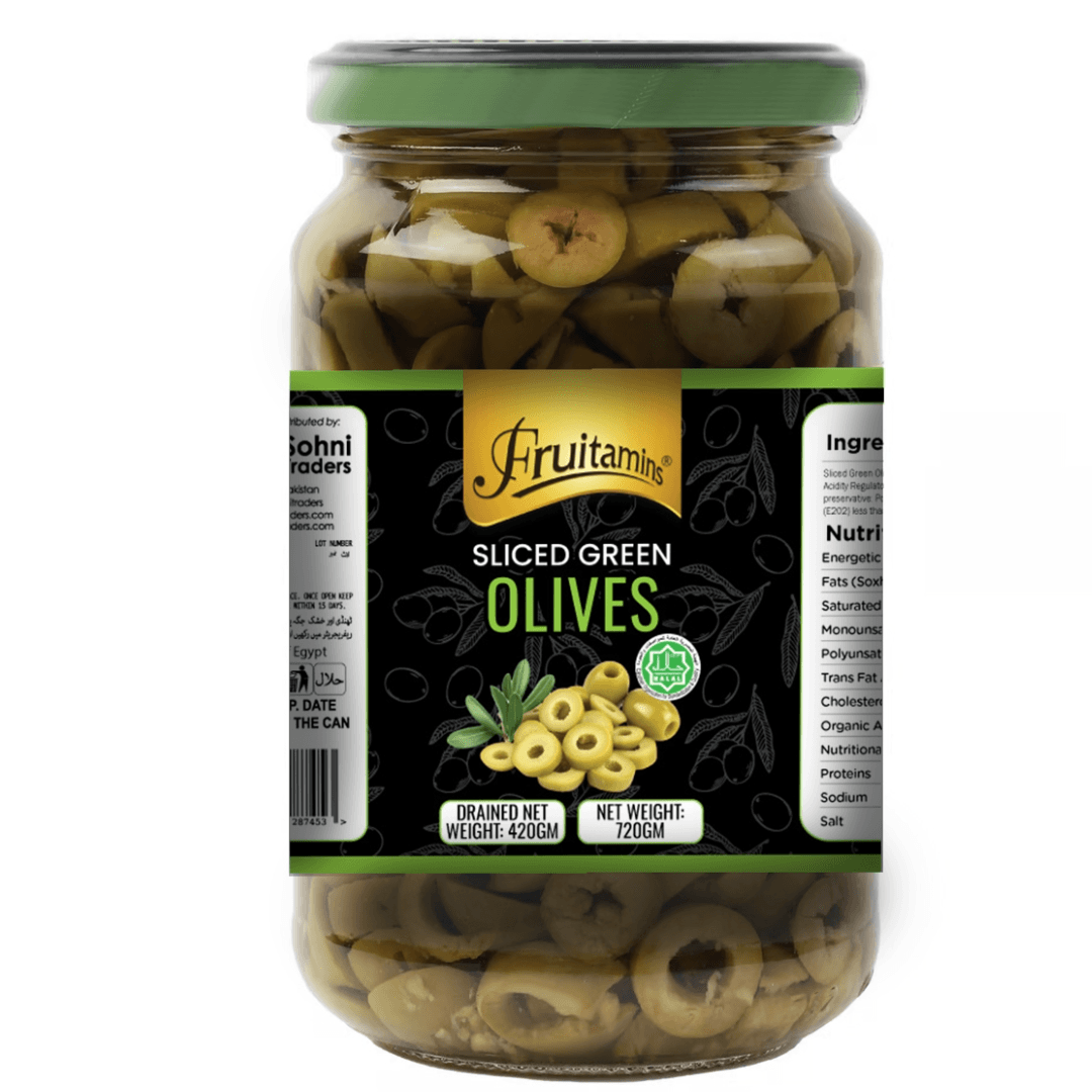 Fruitamins Sliced Green Olives