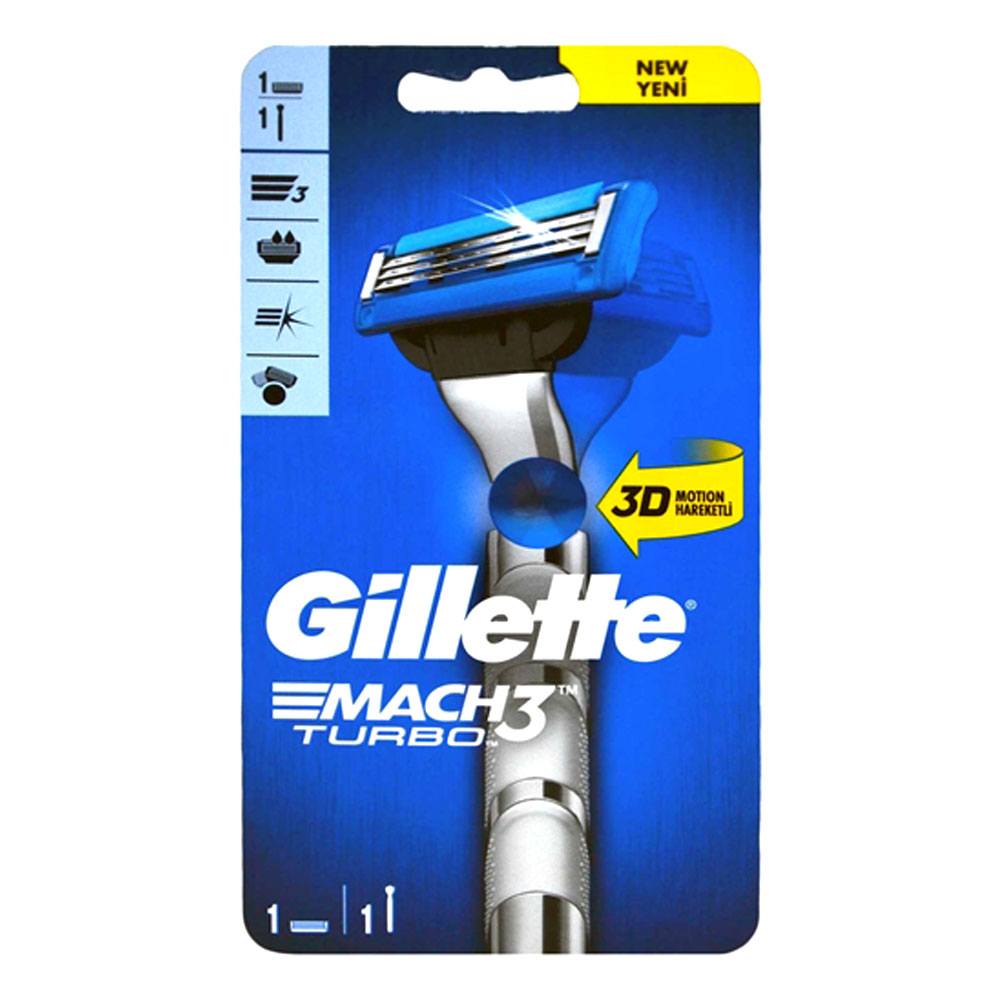 Buy Gillette Mach 3 Turbo Aloe Shaving Razor 1up At Best Price - GrocerApp