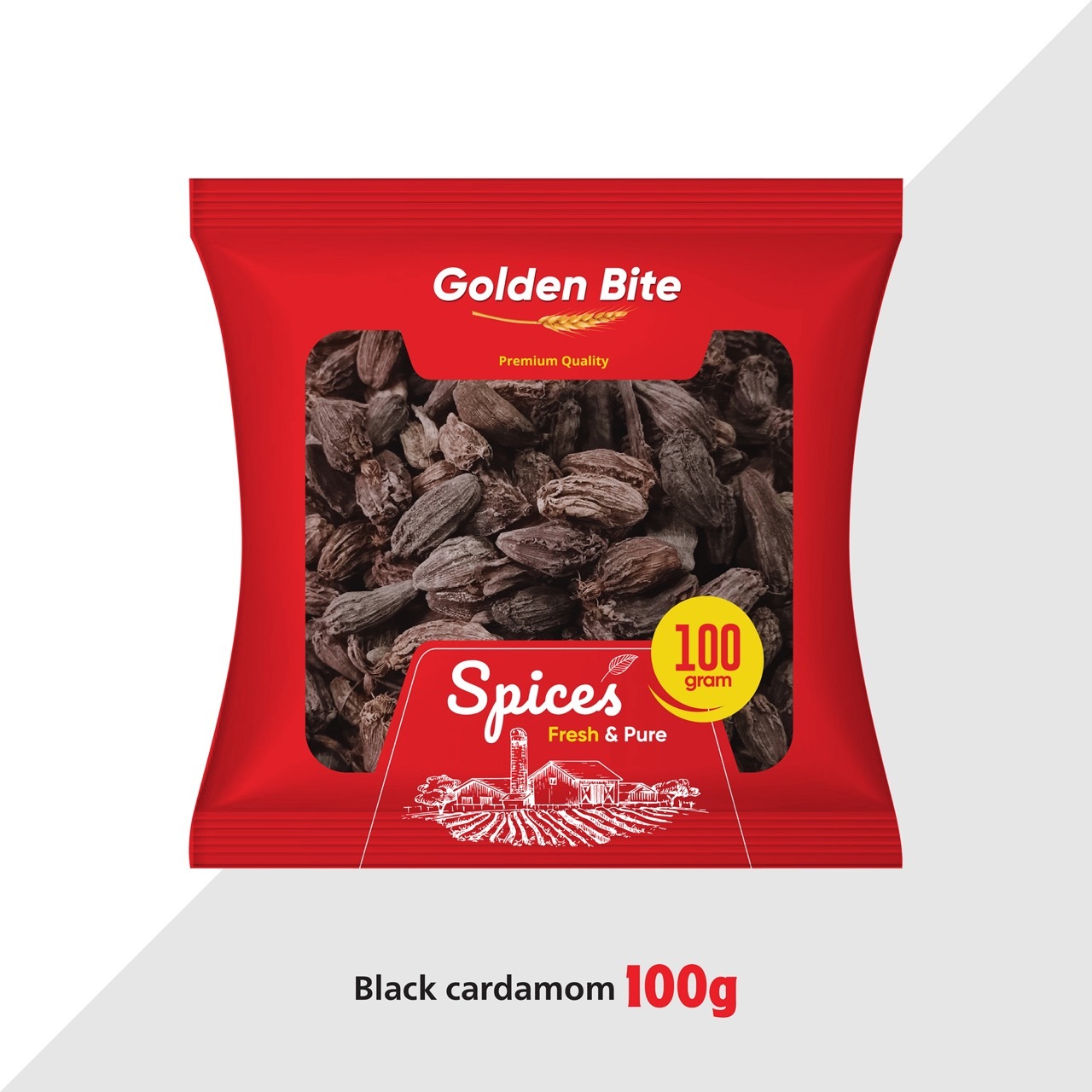 Golden Bite Black Ellaichi Moti (100g)