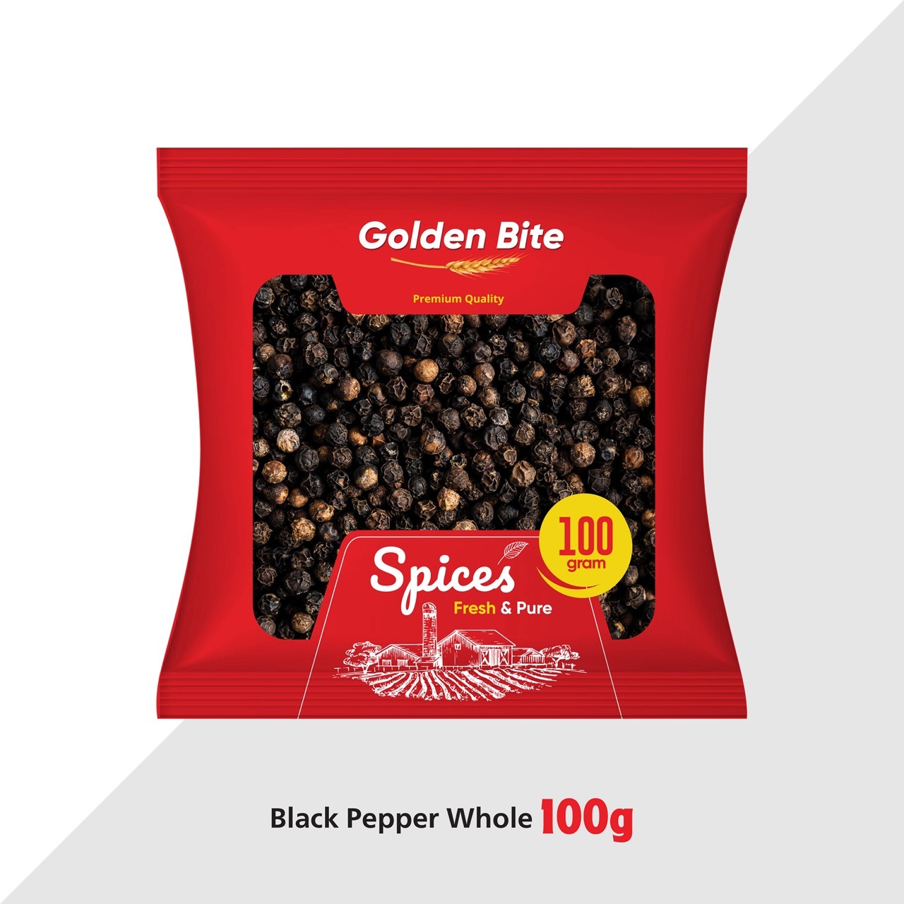 Golden Bite Black Pepper Sabut (100g)