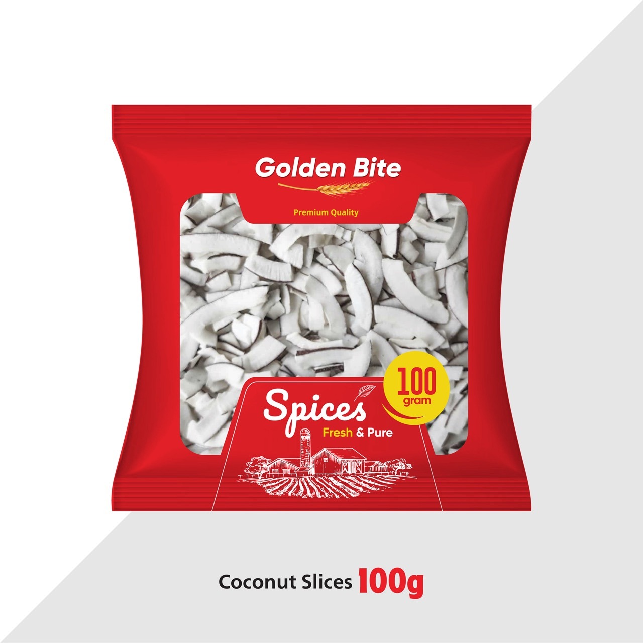 Golden Bite Coconut Slices (100g)
