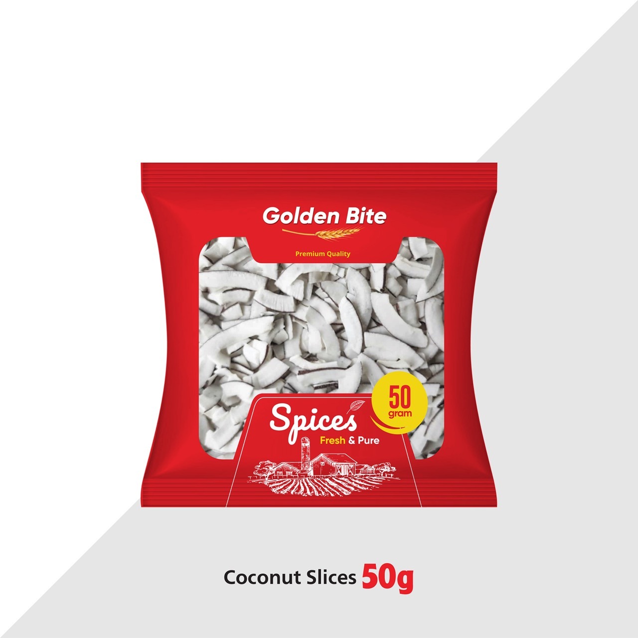 Golden Bite Coconut Slices (50g)