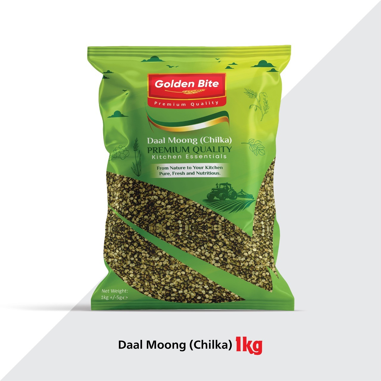 Golden Bite Daal Moong Chilka (1kg)