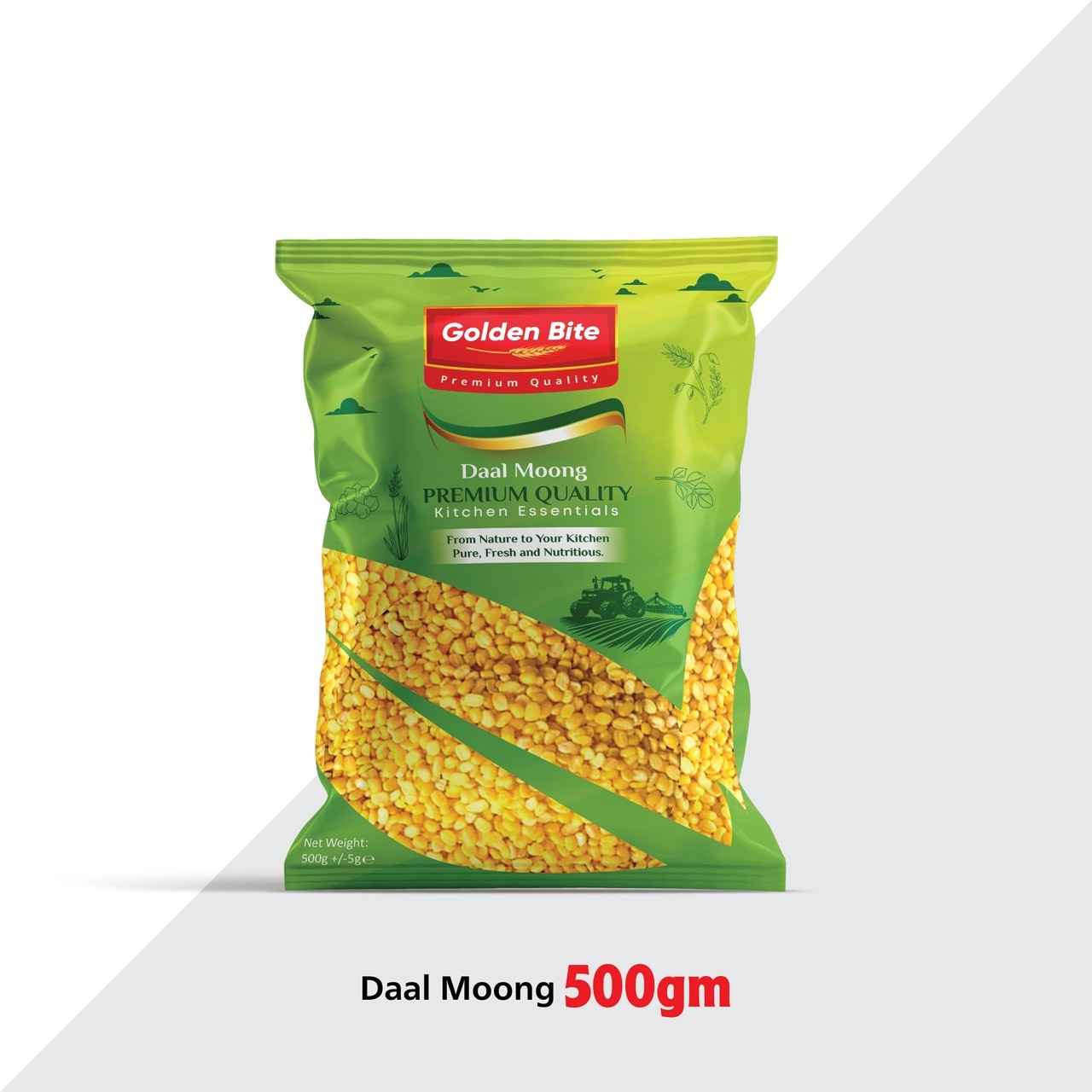 Golden Bite Daal Moung Washed (500g)