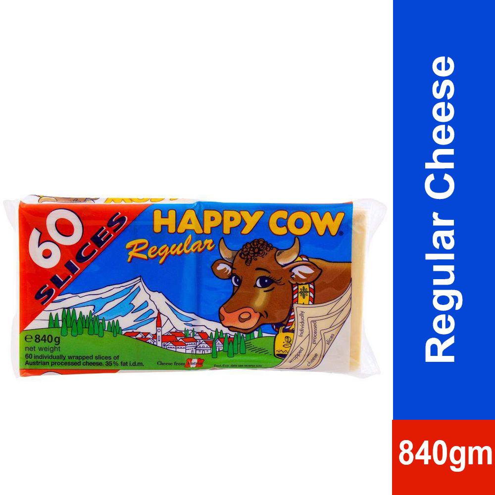 Buy Happy Cow Regular Cheese Slices (60) At Best Price GrocerApp