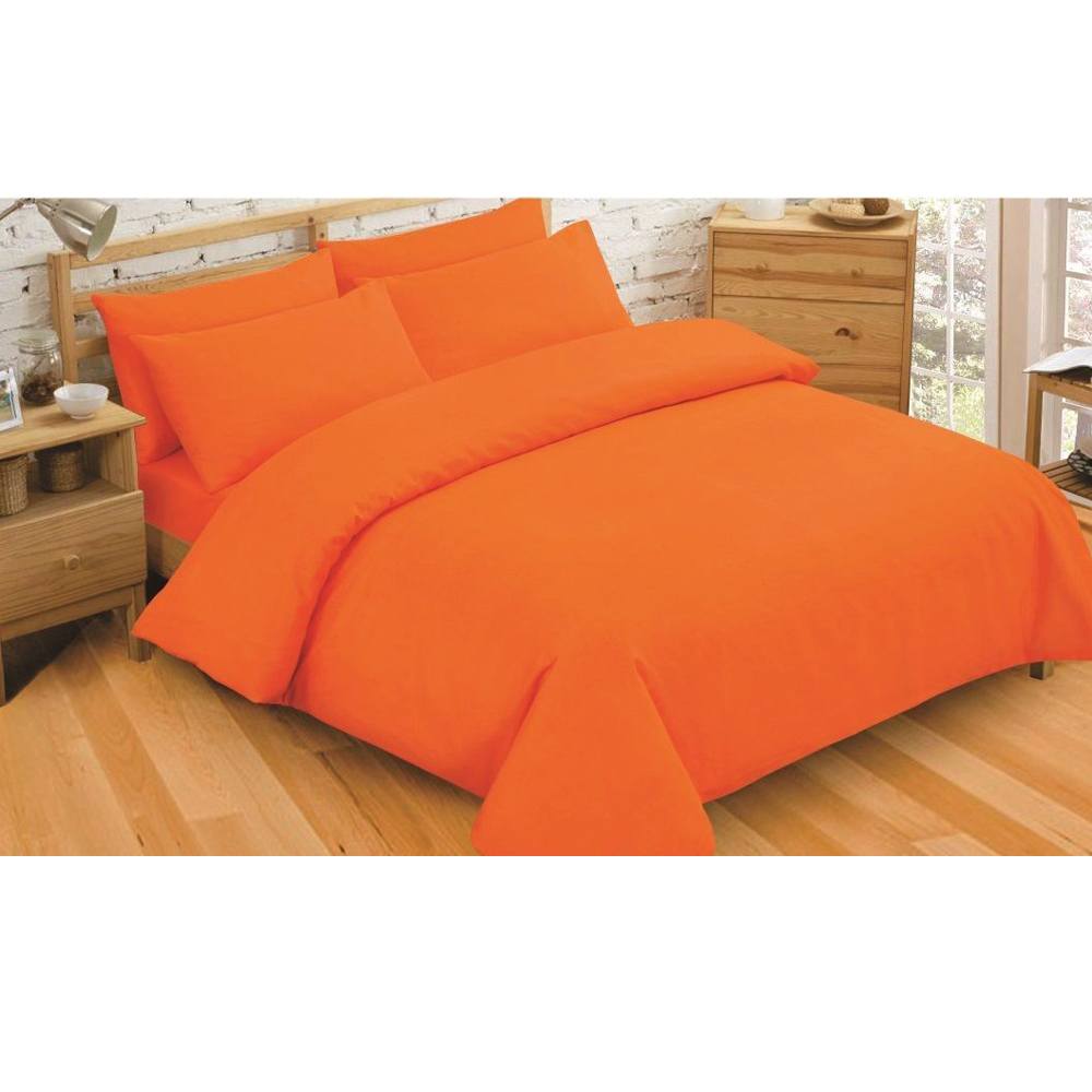 Buy Jamal Home Bed sheet Set (Orange) Bed Sheets online