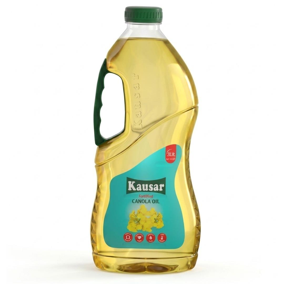 Kausar Canola Oil 3 Litre Bottle