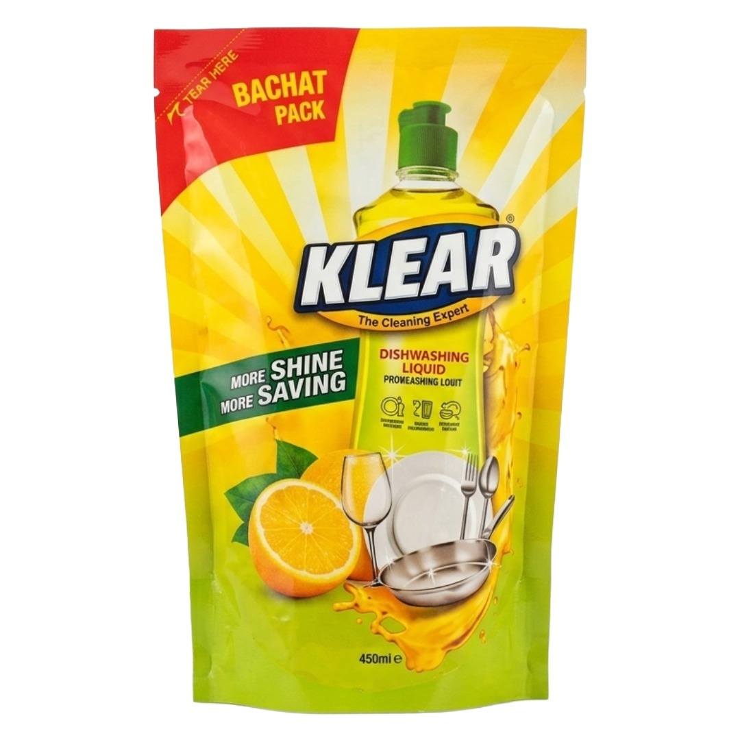 Klear Dishwash Liquid Pouch (450ml)