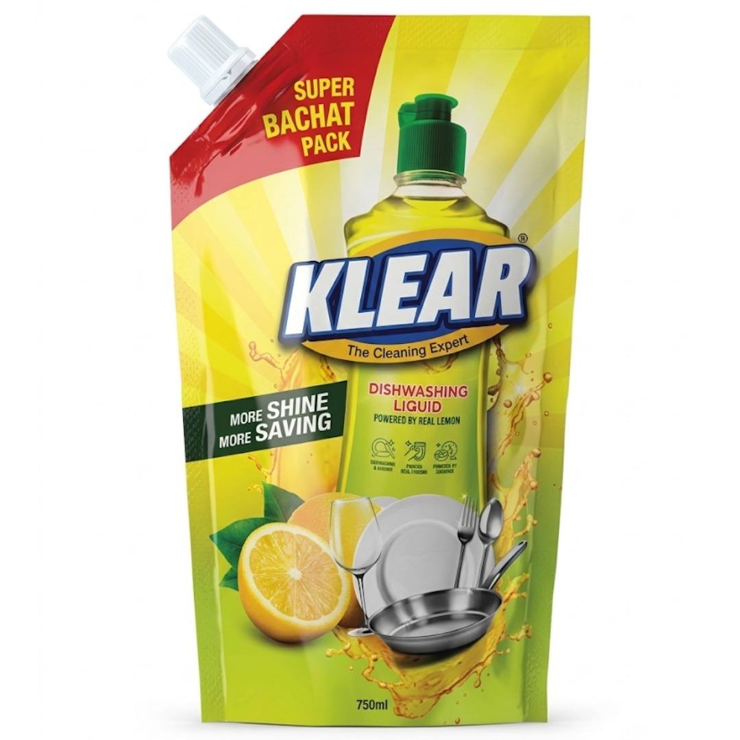 Klear Dishwash Liquid Pouch (750ml)