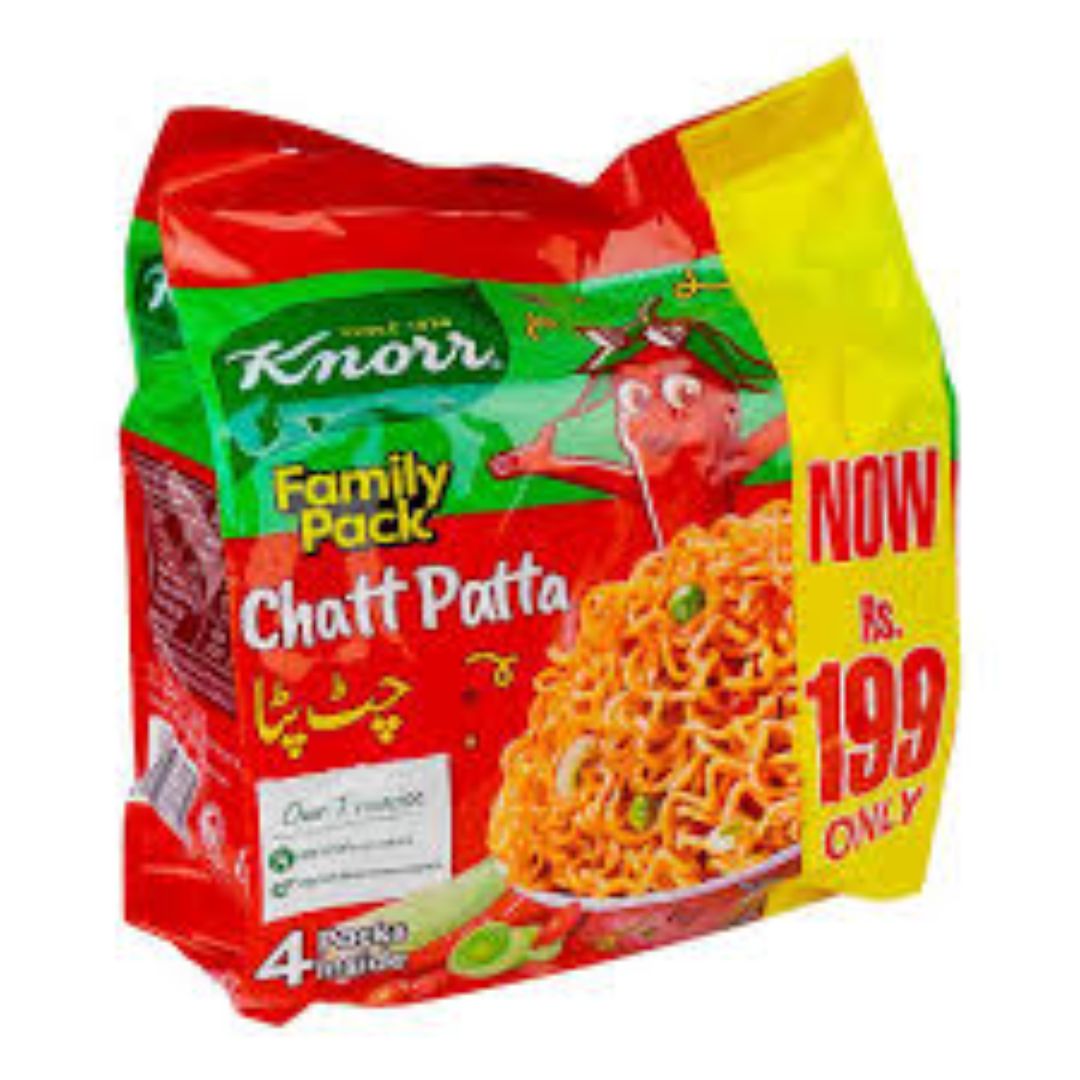 Knorr Chatt Patta Instant Noodle 4 Packs Inside