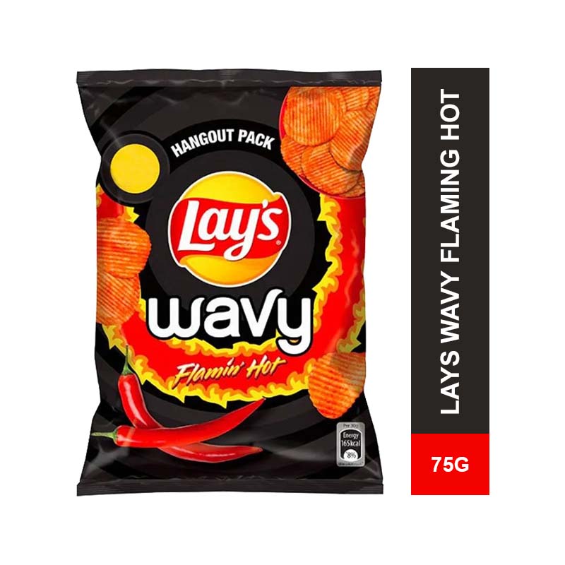 Buy LAYS WAVY FLAMING HOT 75G At Best Price - GrocerApp