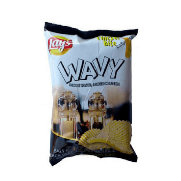 Buy Lays Wavy Salt & Black Pepper At Best Price GrocerApp