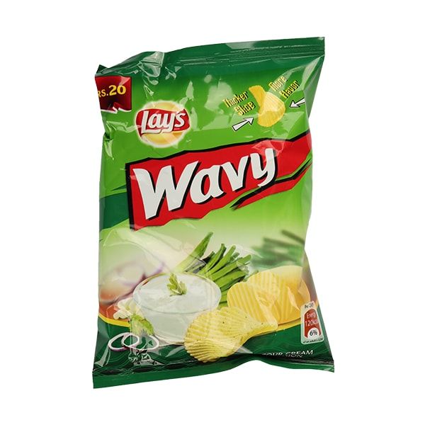 Buy Lays Wavy Sour Cream & Onion At Best Price GrocerApp