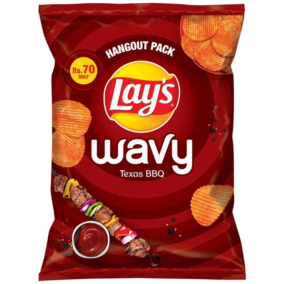 Lays Wavy Texas Barbeque Rs 70