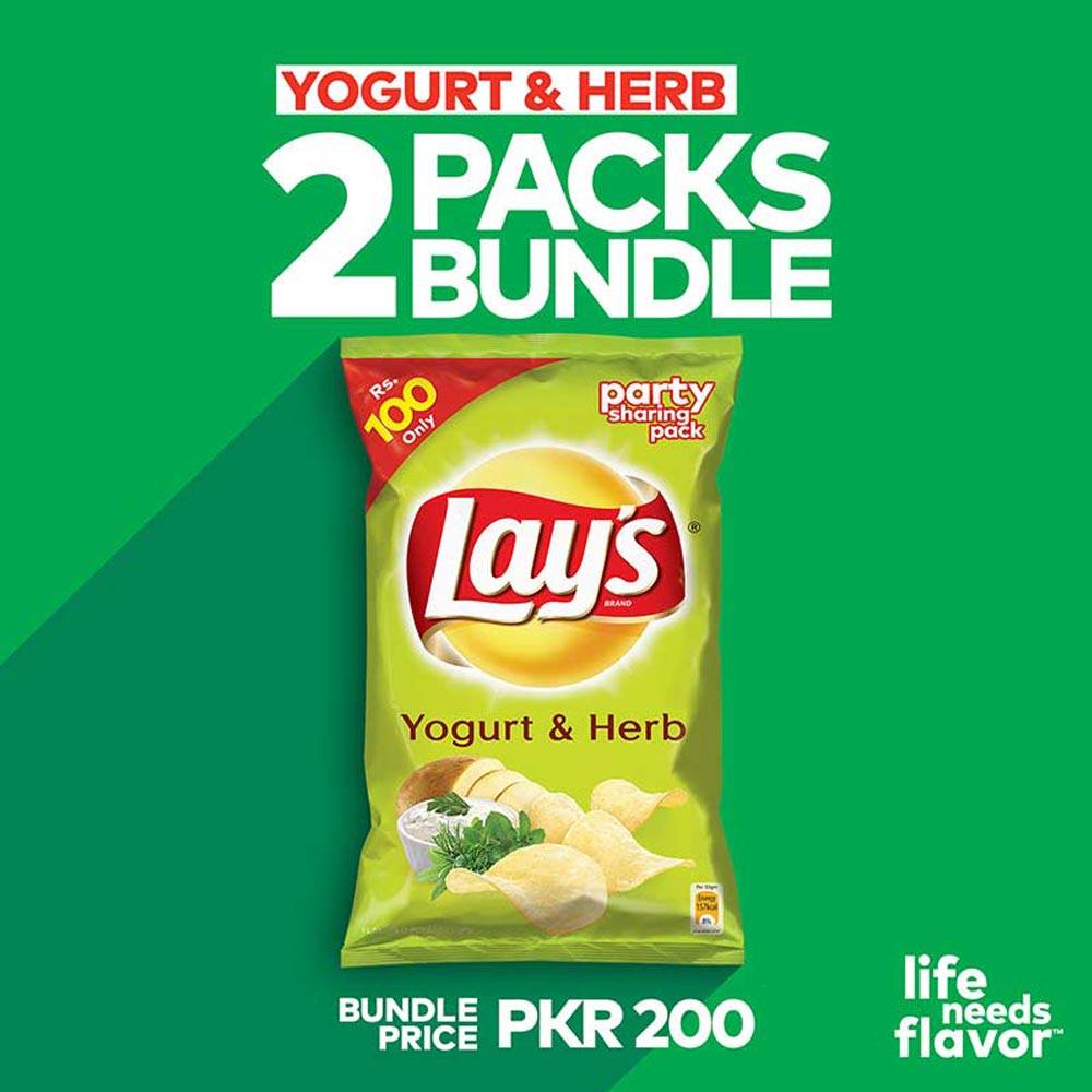 Buy Lays Yogurt & Herb (2 Piece of Rs. 100) At Best Price GrocerApp