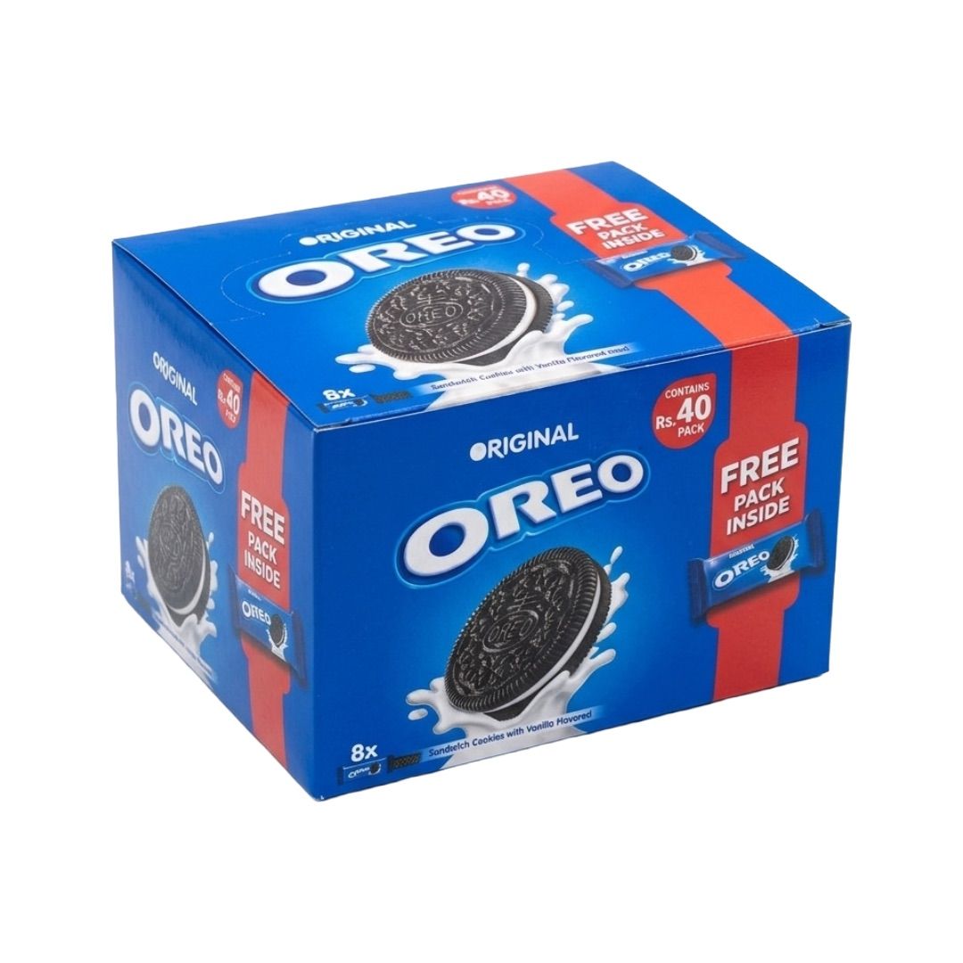 LU OREO VANILLA FLAVOURED CREAM 8 PCS