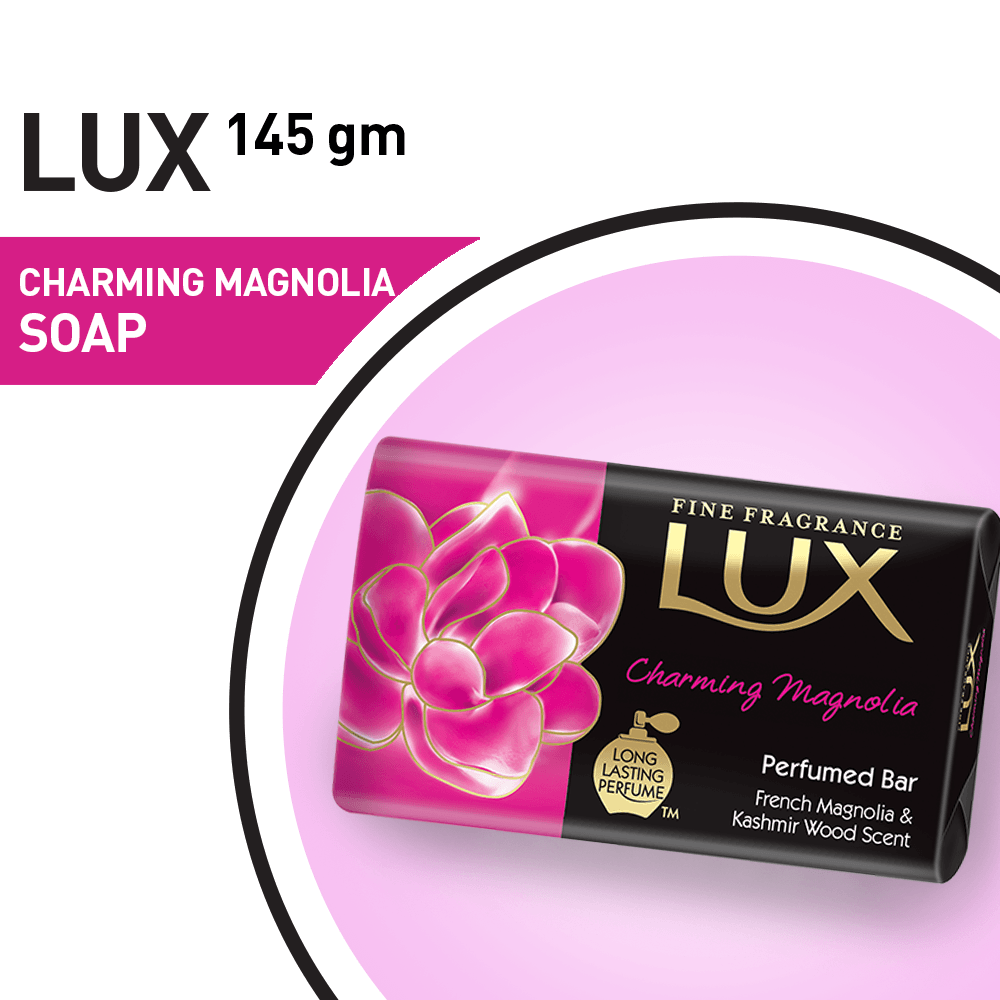 Buy Lux Charming Magnolia Fine Long Lasting Fragrance Perfumed Bar Soap