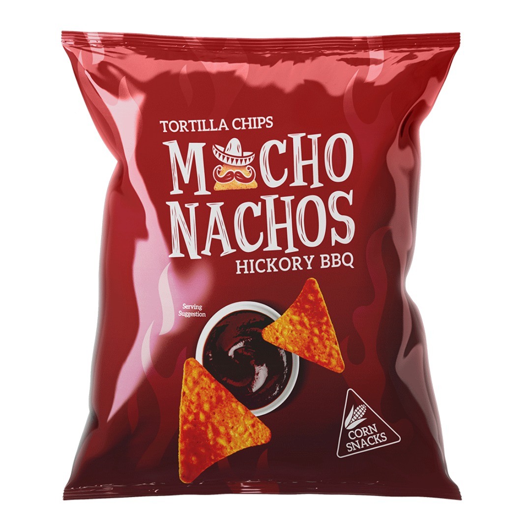 Macho Nacho Tortilla Chips Hickory BBQ (85g)