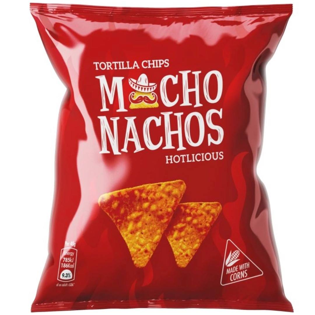 Macho Nacho Tortilla Chips Hotlicious (110g)