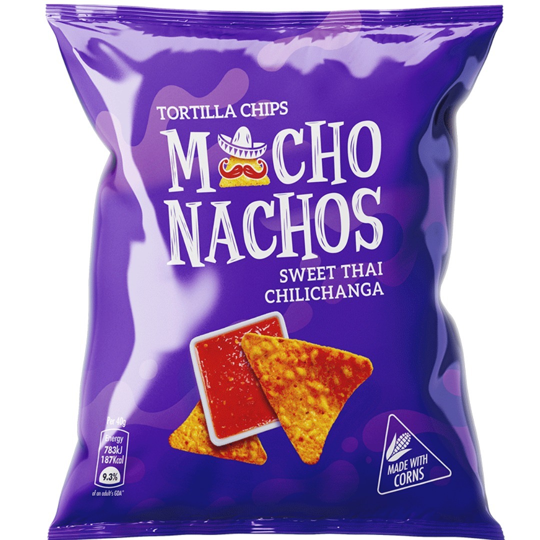 Macho Nacho Tortilla Chips Sweet Thai Chillichang (110g)