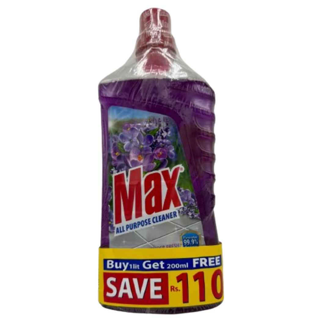 Max All Purpose Surface Cleaner Lavender (1Ltr)