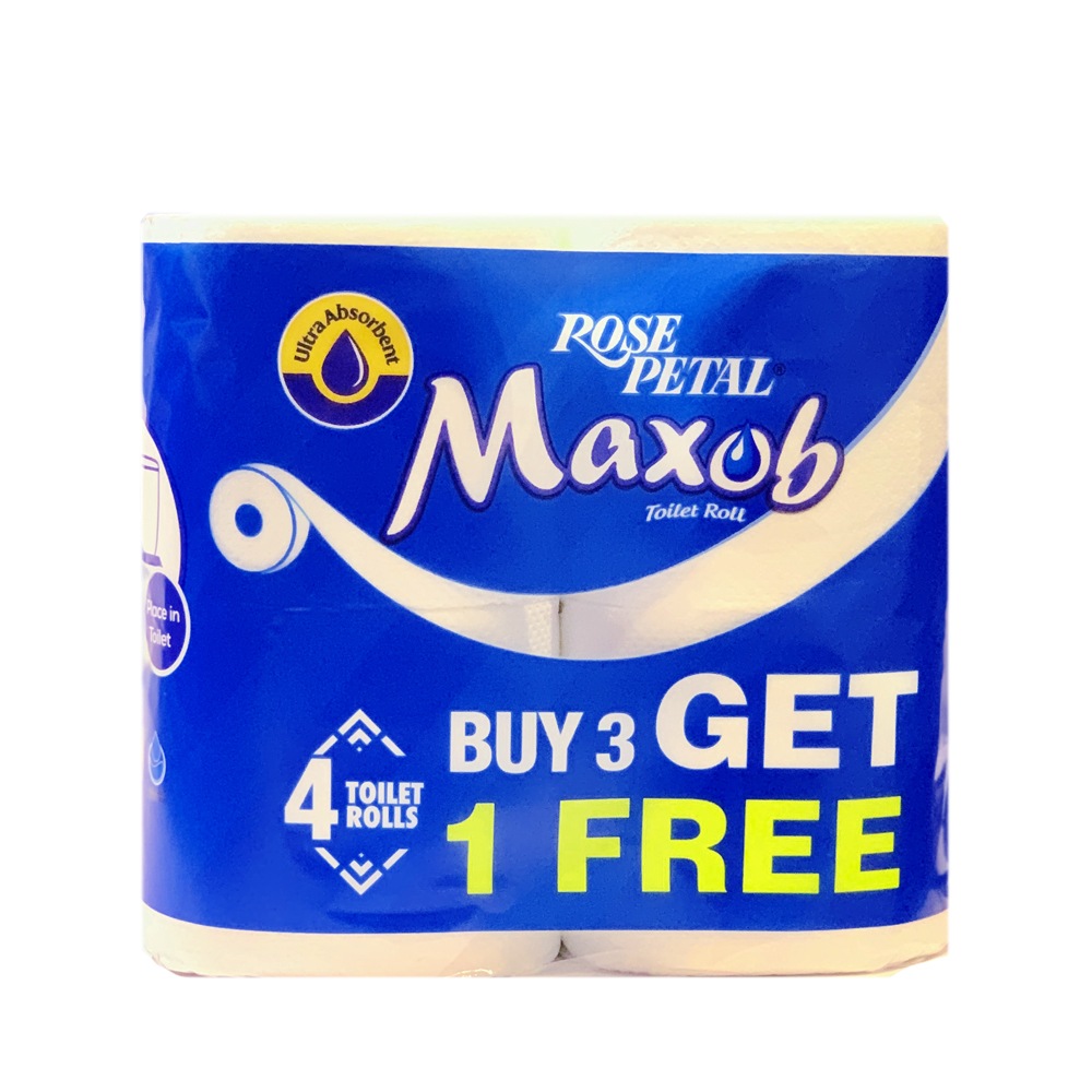 Buy Maxob Tissue Roll 4s Pack (3+1) At Best Price GrocerApp