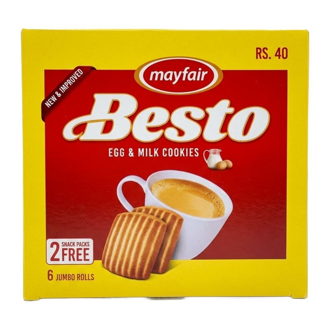 MayFair Besto Egg & Milk Cookies Jumbo Rolls (6pcs)