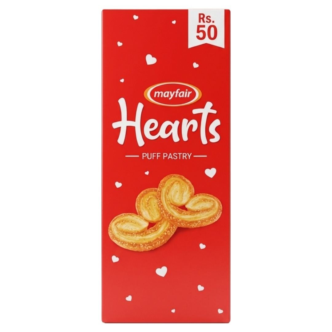 Mayfair Hearts Puff Pastry Rs.50