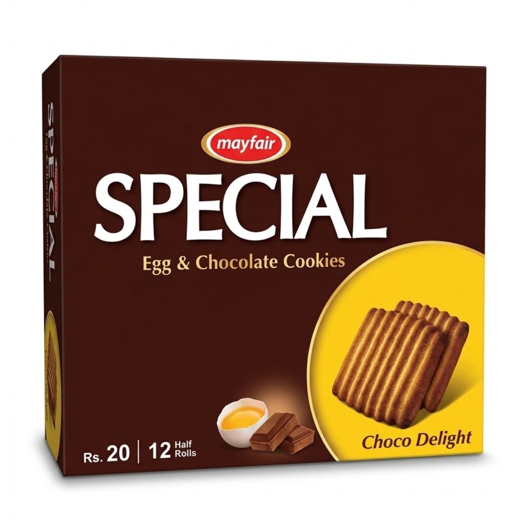 MayFair Special Egg & Chocolate Cookies Half Roll (12pcs)