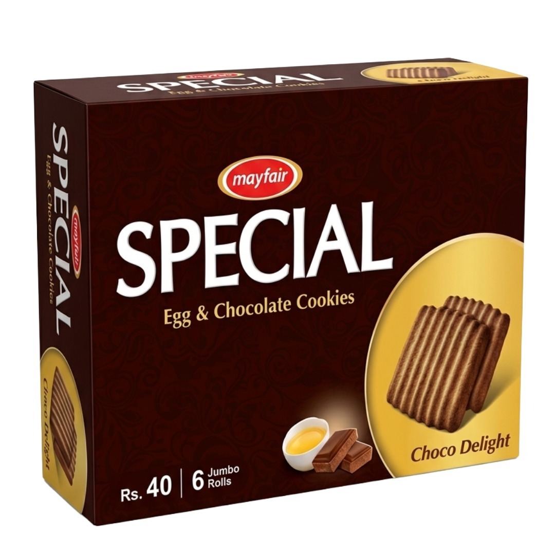 MayFair Special Egg & Chocolate Cookies Jumbo Rolls (6pcs)